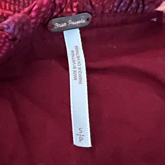 NWT $78 Free People | Casual Tank in Red | Cool Cut Out Sides for Lightweight - Picture 6 of 8